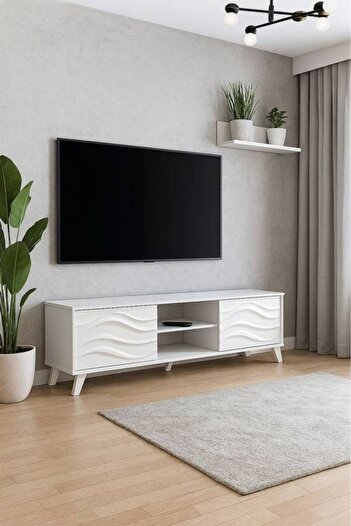 Al Saada Home TV Unit- 160×40×45 cm - White