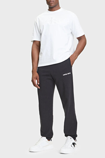 Calvin Klein Logolu Pamuklu Normal Bel Lastikli Paça Jogger Pantolon LV04RC294GUB1 Erkek PANTOLON LV