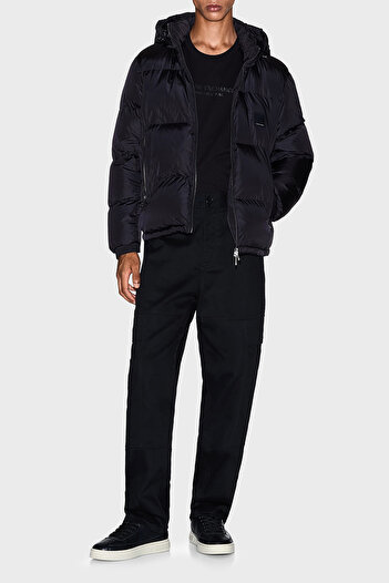 Armani Exchange Ανδρικό μπλουζάκι με λογότυπο με βαμβακερή κανονική εφαρμογή με λαιμόκοψη XM001280 AF1036
