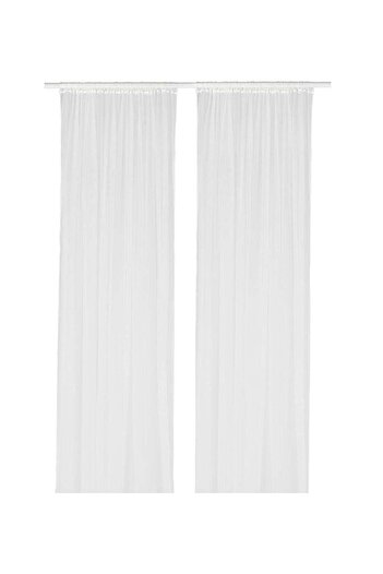 Generic 2-Piece Window Curtain Set White 280x300cm