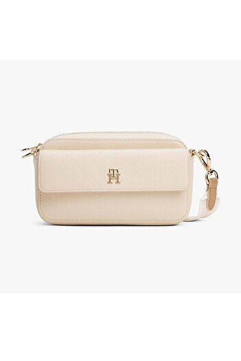 Tommy Hilfiger TH Különleges KAMERA TÁSKA Női bézs táska AW0AW17455ACI