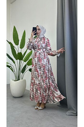 HİJAB STORE Spring Dress Red