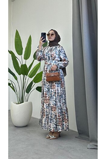 HİJAB STORE Spring Dress Coffee