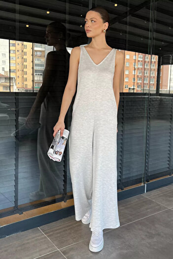 julude Grimelanj Women's Wide Leg Jumpsuit with Pockets
