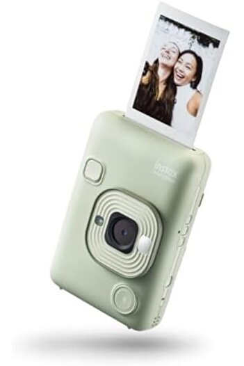 Instax mini LiPlay Hybrid instant camera with rear 2.7 inch LCD display screen, Micro SD card slot,
