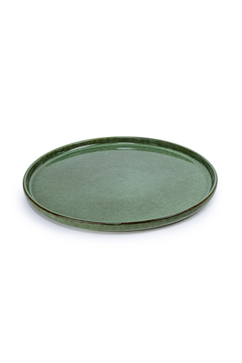 Cuisine Art Lara Stoneware Dinner Plate - 27cm, Light Green (Set of 1)