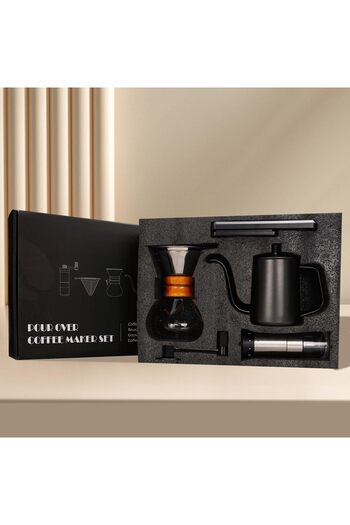 COOYA Pour Over Coffee Kit,Coffee Maker Set,All in One Hand Drip Coffee Set,For Home Office,Ideal Gift