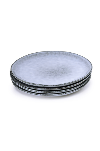 Cuisine Art Alura Stoneware Dinner Plate - 28cm, Blue (Set of 4)