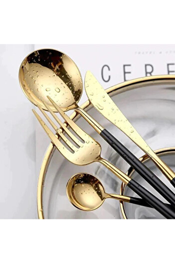 BLMAG Royal Gold 24-piece cutlery set