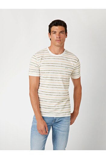 Guess Ss Cn Striped Tee
