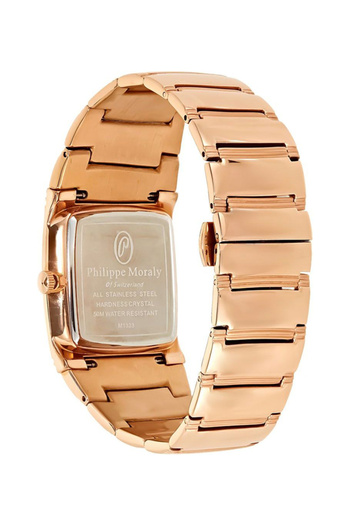 Philippe Moraly Men's Stainless Steel Analog Wrist Watch M1323RW - 31 mm