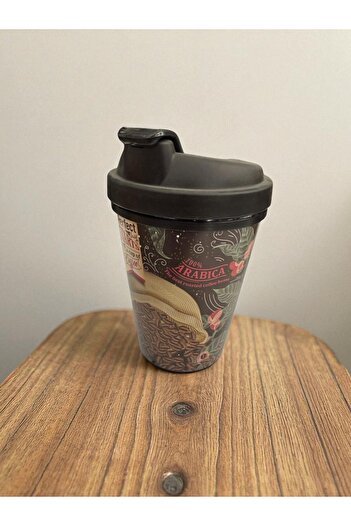 safestore 3D Coffee Cup, Coffee Cup with Lid, Portable Coffee Cup