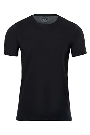 Anıt 3 Pieces Modal Crew Neck Short Sleeve Men's T-Shirt 47% Cotton, 47% Modal, 6% Lycra