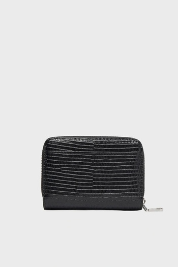 Calvin Klein Lizard Embossed Leat Kadın Siyah Cüzdan LV04F1067G-UB1