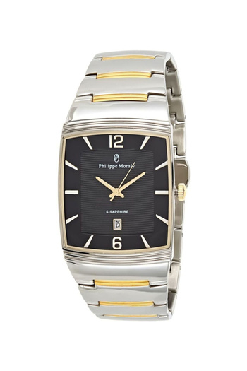 Philippe Moraly Men's Stainless Steel Analog Wrist Watch M1323CB - 31 mm