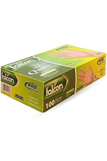 Generic Falcon Vinyl Examination Gloves Medium 100pcs