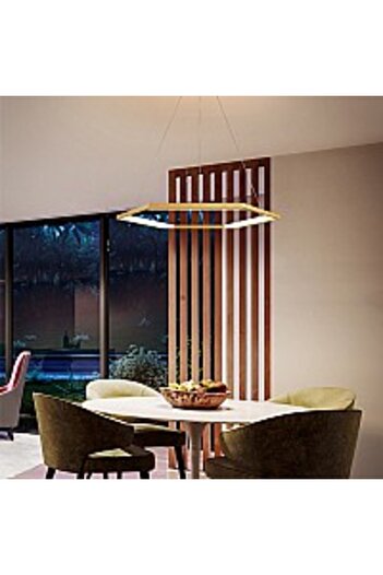 qwell Modern golden chandelier, 60 cm diameter