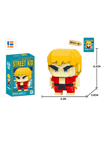 Choice12 With Box JM230509 Anime Street Fighter Fighting Game Action Building Blocks KenMasters Hoshi Ryu ABS