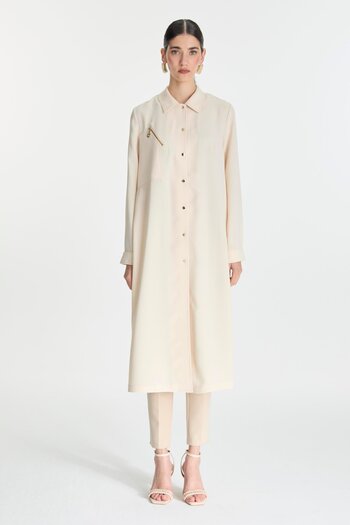 Zühre Shirt Collar Button Closure Wear Stone Gc-0280