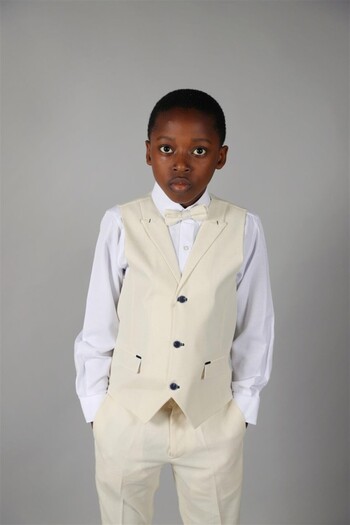 Ugly Duck 03 - 14 Years Old Boy Beige Vest Suit
