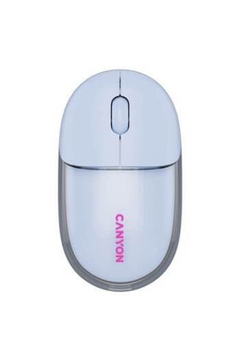 CANYON Mouse OnClick 24, Wireless, Bluetooth Transparent/Blue