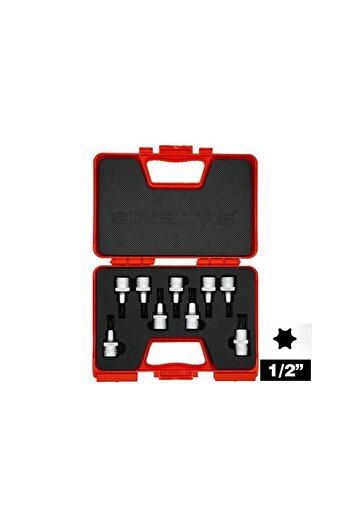 İzeltaş Locking Torx Bit Set 1/2'' 9 Pieces - 1113 00 6009