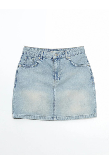 LC Waikiki Standard Fit Women's Jean Skirt