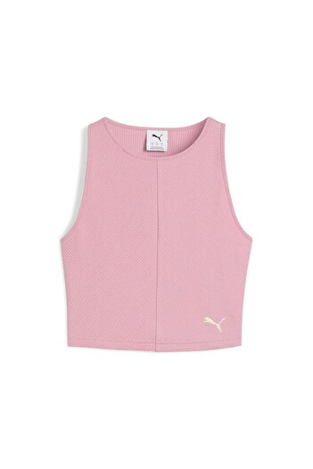 Puma Wardrobe Ess Ribbed Crop Top Women's Adult T-Shirt