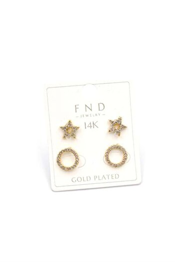 Royaleks Multiple Star Earrings - Gold