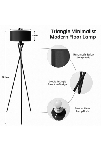 Sheinhome Floor Lamp Remote Control Dimmable Standing Lamp 12W, Suitable for Study, Bedroom, Living Room