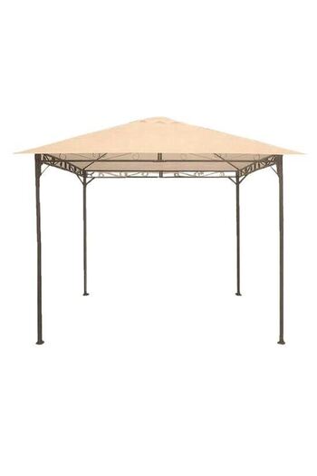gardenline Garden/terrace pavilion, metal frame, cream, 3x3x2.55 m, Doina