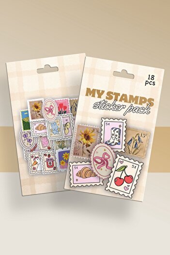Planet Butik My Stamps Boxed Sticker Set of 18