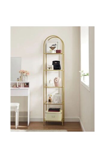enc home Mini Ütopya Metal Kitaplık Ve Dekoratif Raf 150x40x30