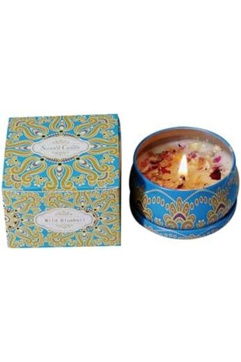 Generic Scented Candles, Luxury Aromatherapy Candles With Dry Flowers for Home SPA(Wild Bluebell)