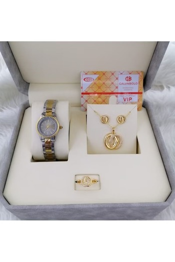 rexa Elegant Analog Watch Set for Women – Stylish Timepiece Gift Set
