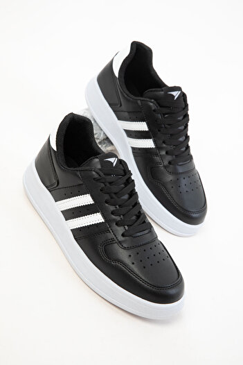 SOHO Black-White Women's Sneaker 20772