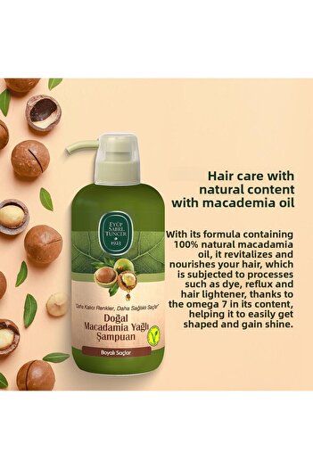 Eyüp Sabri Tuncer Natural Macadamia Oil Eyüp Sabri Tuncer Shampoo - BUY 6 PAY 5 600 ml and ROSIE