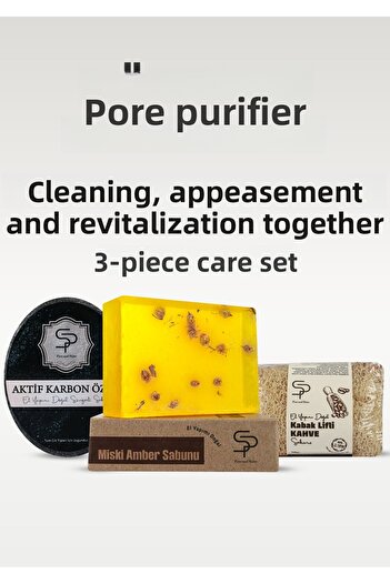 Pure and Shine A Shining Body & Soul Pore ​​Refining Triple Soap Set – Cleansing, Soothing and Revitalizing in One