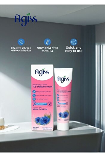 AGISS Depilatory Cream Normal Skin 100 ml Pack of 6