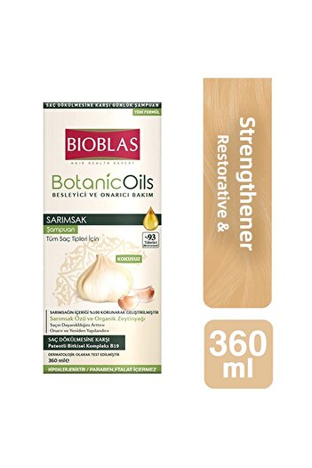 Bioblas Garlic Shampoo 360 ml - 6 Pieces