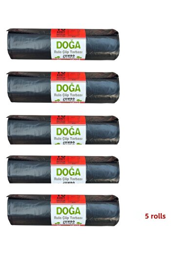ECOPLAST Battal Boy Garbage Bag - 500 Gr. - 90 Liters - 80 X 110 cm / 10 Pieces 5 Rolls