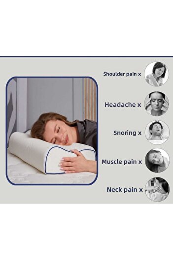 AYHOME Medical Orthopedic Visco Neck Support Pillow Ergonomic Pillow 60 X 40 X 12 Cm