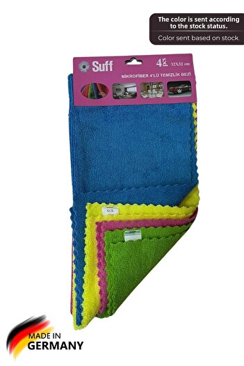 Suff Rose General Purpose Microfiber Cleaning Cloth Set of 4 32 X 32 cm