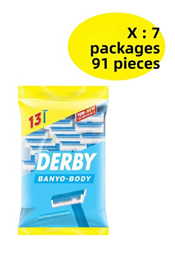 Derby Bath Body 10+3 X 7 Pack - 91 Pieces