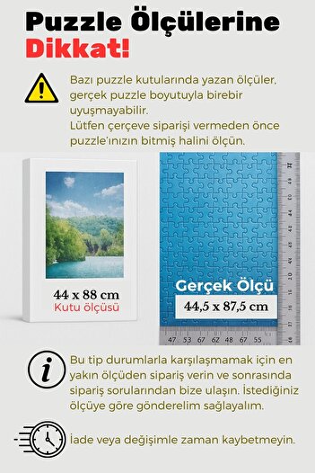 AtlasSG 21Mm-50X70 cm Matte Pvc Photo 1000 Piece Puzzle - Document and Frame Horizontal Vertical Set of 21