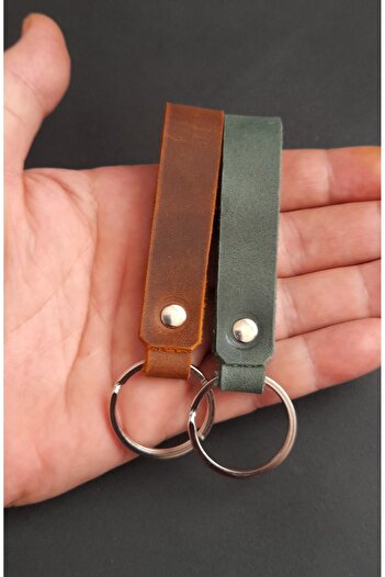 BSN Store 2 Pack Keychain ​​Real Leather Keychain