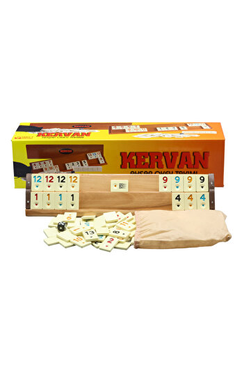 Sera Oyun Aletleri Wooden Tree Okey Set (Shipped with 106 Okey Stones)