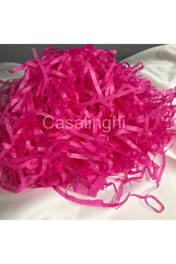 bisaccia Fuchsia Scrap Pelur Paper Scrap Shredded Tissue Paper Shredded Paper - 50 Grams