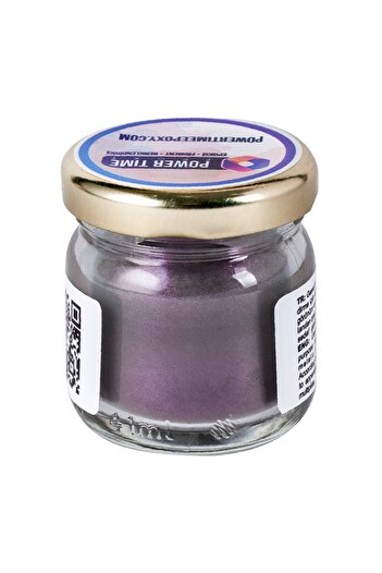 POWER TIME EPOXY Sedefli Metalik Toz Pigment Boya 10 Gram/ Patlıcan Moru / Epoksi Için