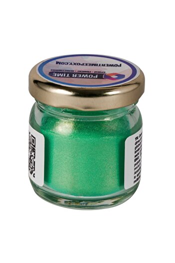 POWER TIME EPOXY Sedefli Metalik Toz Pigment Boya 10 Gram/ Yeşil / Epoksi Için